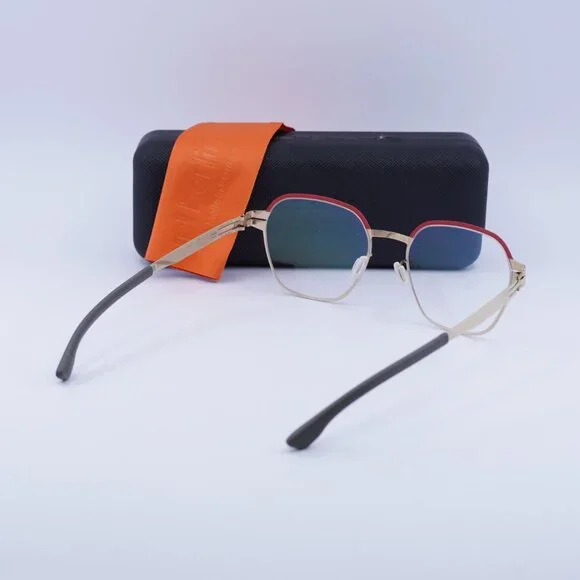 IC! Berlin THEDA M16100 810 Geometric Eyeglasses 51mm – Rose/Gold
